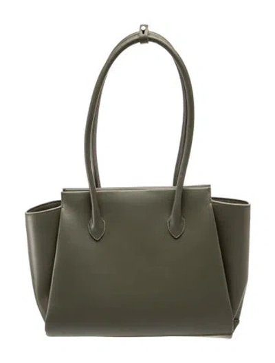 Pre-owned Aesther Ekme Leather Top Handle Bag In Green