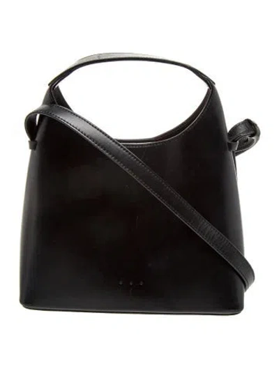 Pre-owned Aesther Ekme Leather Top Handle Bag In Silver