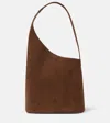Aesther Ekme Demi-lune Suede Shoulder Bag In Brown