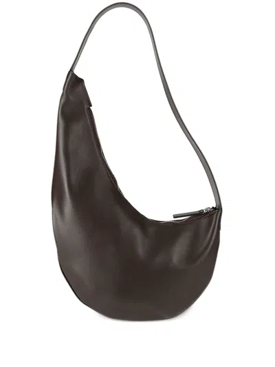 Aesther Ekme Mini Lune Hobo Smooth Leather Bag In Brown