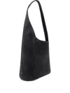 Aesther Ekme Lune Suede-curved Tote Bag In Black