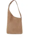 Aesther Ekme Lune Suede Curved Tote Bag In Neutral
