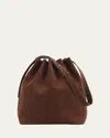 Aesther Ekme Marin Calfskin Suede Large Bucket Bag