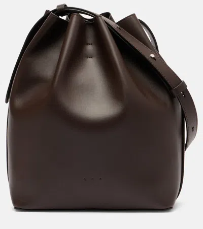 Aesther Ekme Marin Medium Leather Shoulder Bag In Brown