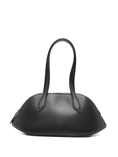 Aesther Ekme Medium Cosmo Zip Leather Tote Bag In Black