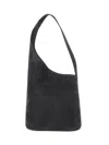Aesther Ekme Lune Suede-curved Tote Bag In Black