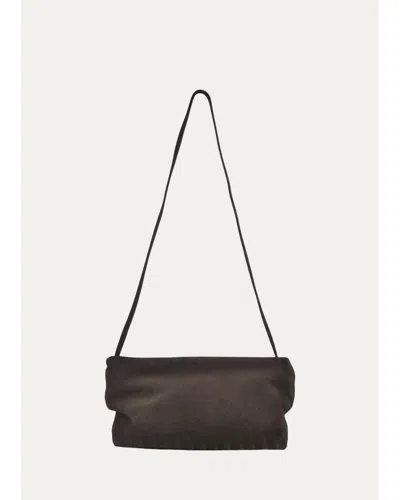 Aesther Ekme Nina Slouchy Clutch Bag In Dark Brown