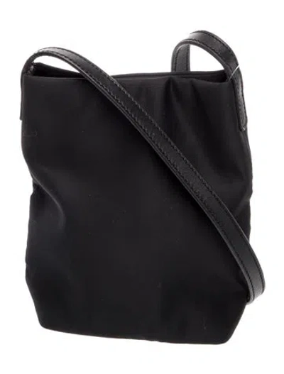 Pre-owned Aesther Ekme Nylon Bucket Bag In Black