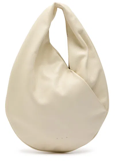 Aesther Ekme Ora Mini Leather Top Handle Bag In White