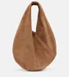 Aesther Ekme Ora Mini Suede Shoulder Bag In Sand