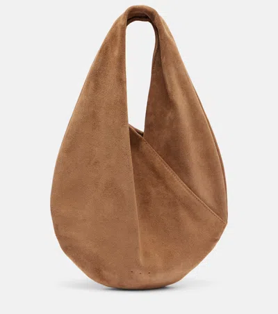 Aesther Ekme Ora Mini Suede Shoulder Bag In Sand