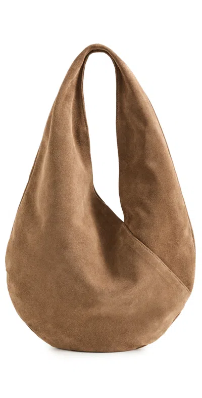 Aesther Ekme Ora Suede Hobo Bag 237 Suede Date In Brown