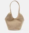 Aesther Ekme Phantom Bucket Medium Suede Tote Bag In 182 Suede Sand