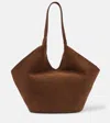 Aesther Ekme Large Phantom Suede Tote Bag In Brown