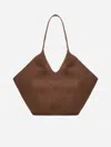 Aesther Ekme Large Phantom Suede Tote Bag In Chocolate