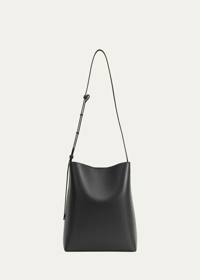 Aesther Ekme Sac Smooth Calfskin Bucket Bag In Black