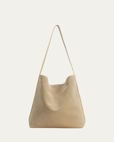 Aesther Ekme Sac Suede Shoulder Bag In Brown