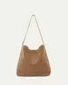 Aesther Ekme Sac Supple Calfskin Suede Tote Bag In Brown