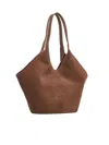 Aesther Ekme Large Phantom Suede Tote Bag In Suede Chocolate