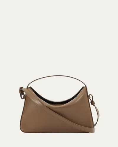 Aesther Ekme Soft Baguette Calfskin Leather Crossbody Bag In Brown