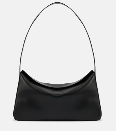 Aesther Ekme Soft Baguette Leather Shoulder Bag In Black