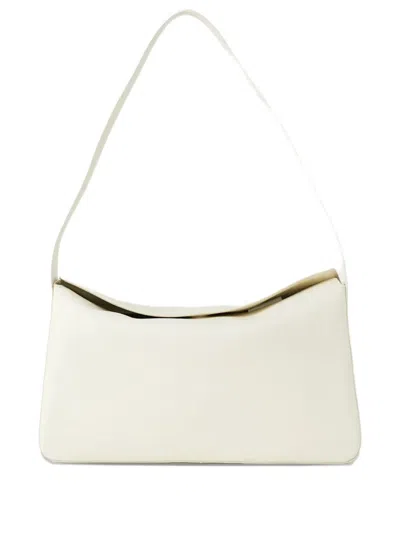 Aesther Ekme Soft Leather Shoulder Bag In White