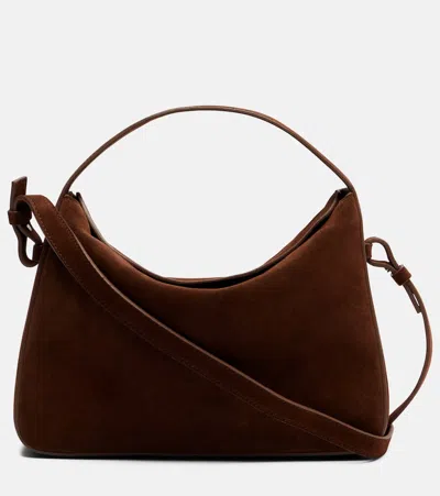 Aesther Ekme Suede Shoulder Bag In Brown