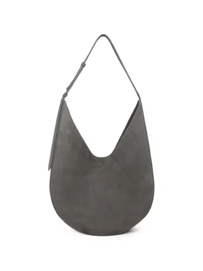 Aesther Ekme Suede Shoulder Bag In Gray