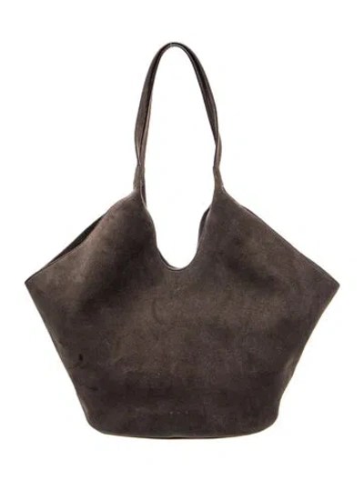 Pre-owned Aesther Ekme Suede Tote In Black