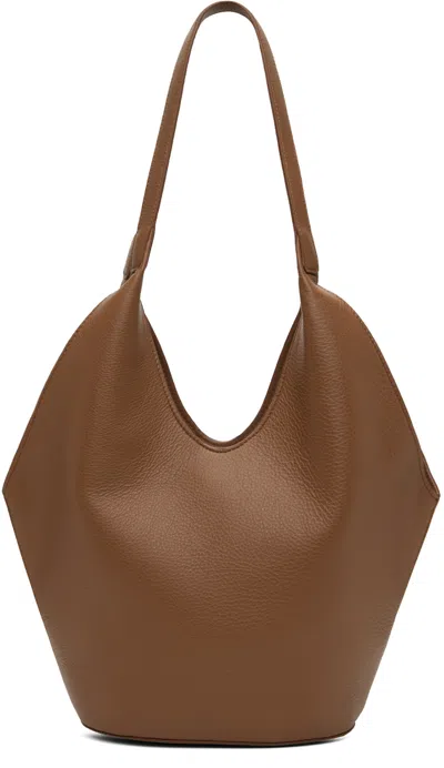 Aesther Ekme Tan Phantom Bucket Tote In 226 Grain Brown Rust