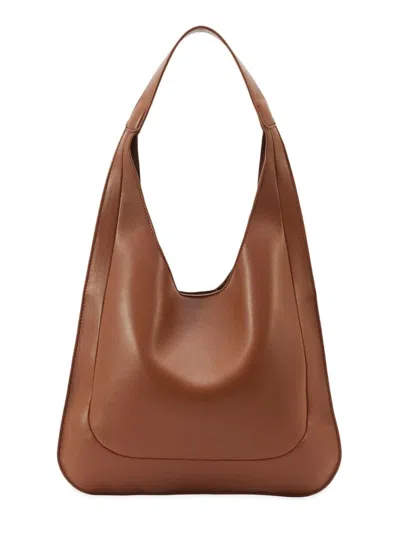 Aesther Ekme Women's Midi Leather Hobo Bag In Brown Rust