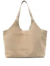 Aesther Ekme Cabas Xl Suede Shoulder Bag In Neutrals