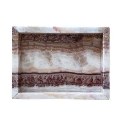 Aesthete Label Pink 222 Box Tray - Mauve Sky Onyx In Multi