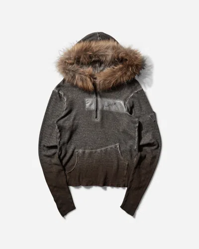 ae synctx half zip hoodie ファーフーディー Aesynctx Half-zip Hoodie Charcoal In Black | ModeSens