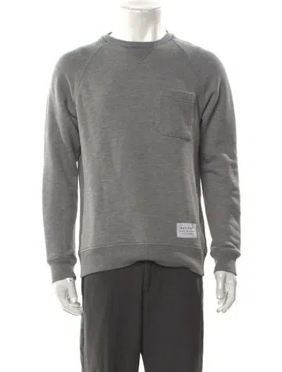 Pre-owned Aether Crew Neck Long Sleeve Pullover In Gray