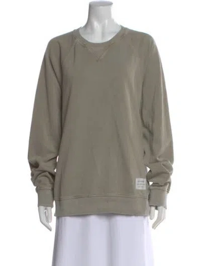 Pre-owned Aether Crew Neck Long Sleeve Sweatshirt In Gray