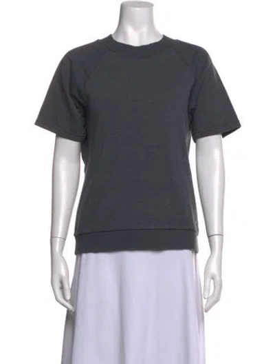 Pre-owned Aether Crew Neck Short Sleeve Sweatshirt In Grey