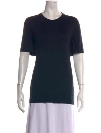 Pre-owned Aether Crew Neck Short Sleeve T-shirt In Black