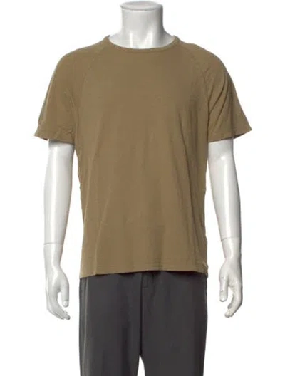 Pre-owned Aether Crew Neck Short Sleeve T-shirt In Neutrals