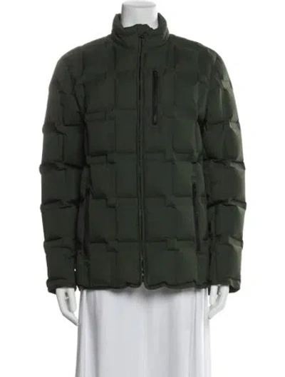 Pre-owned Aether Down Jacket In Green