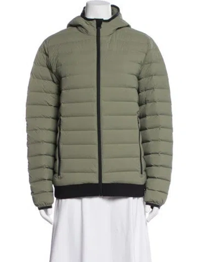 Pre-owned Aether Down Jacket In Green
