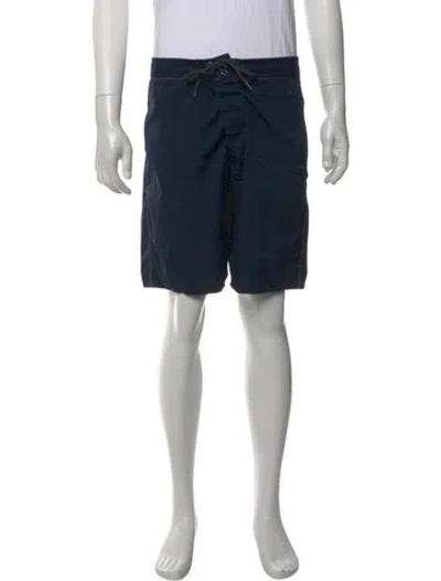 Pre-owned Aether Jogger Shorts In Blue