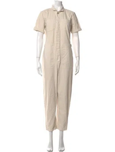 Pre-owned Aether Jumpsuit In White