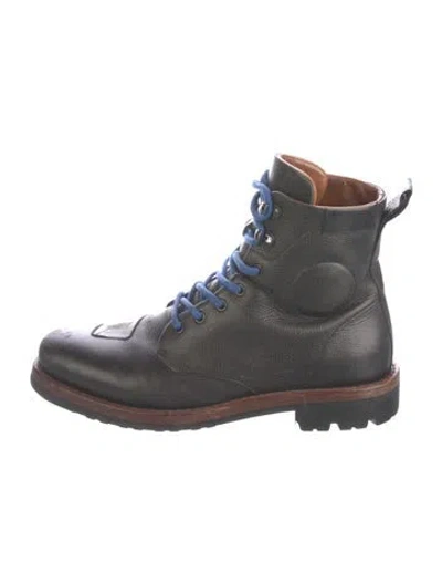 Pre-owned Aether Leather Combat Boots In Multi
