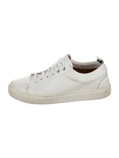 Pre-owned Aether Leather Sneakers In White