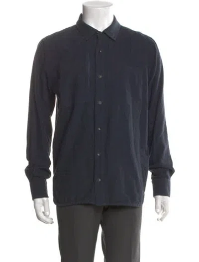 Pre-owned Aether Long Sleeve Shirt In Blue