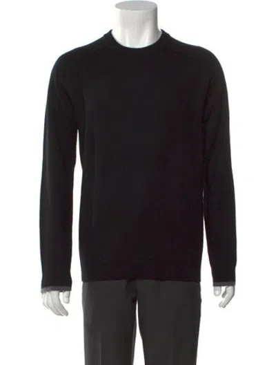 Pre-owned Aether Merino Wool Crew Neck Pullover In Black