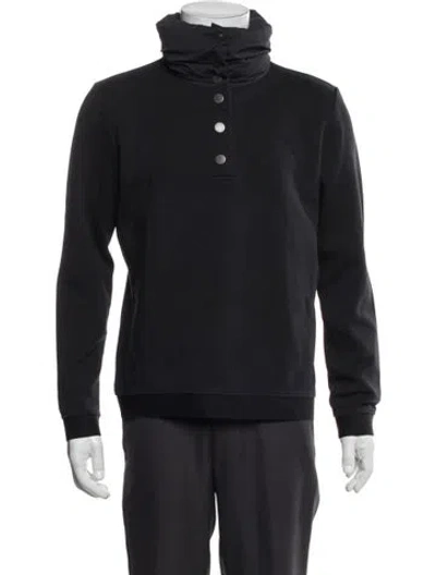 Pre-owned Aether Mock Neck Long Sleeve Sweatshirt In Black