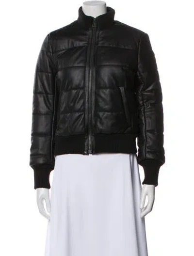 Pre-owned Aether Nylon Bomber Jacket W/ Tags In Black