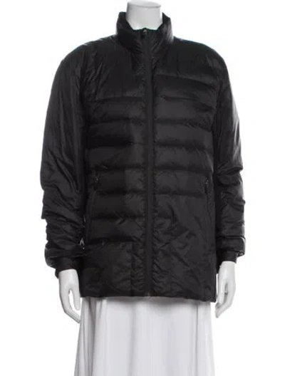 Pre-owned Aether Nylon Down Jacket In Gray